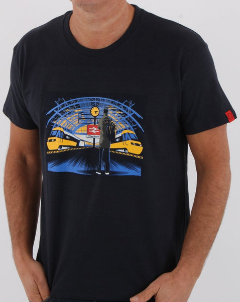 80s Casuals Station Approach T-shirt Navy