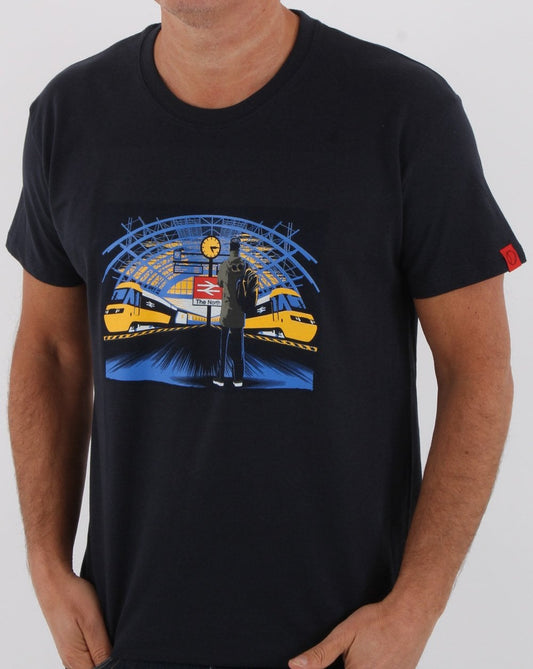 80s Casuals Station Approach T-Shirt Marineblau