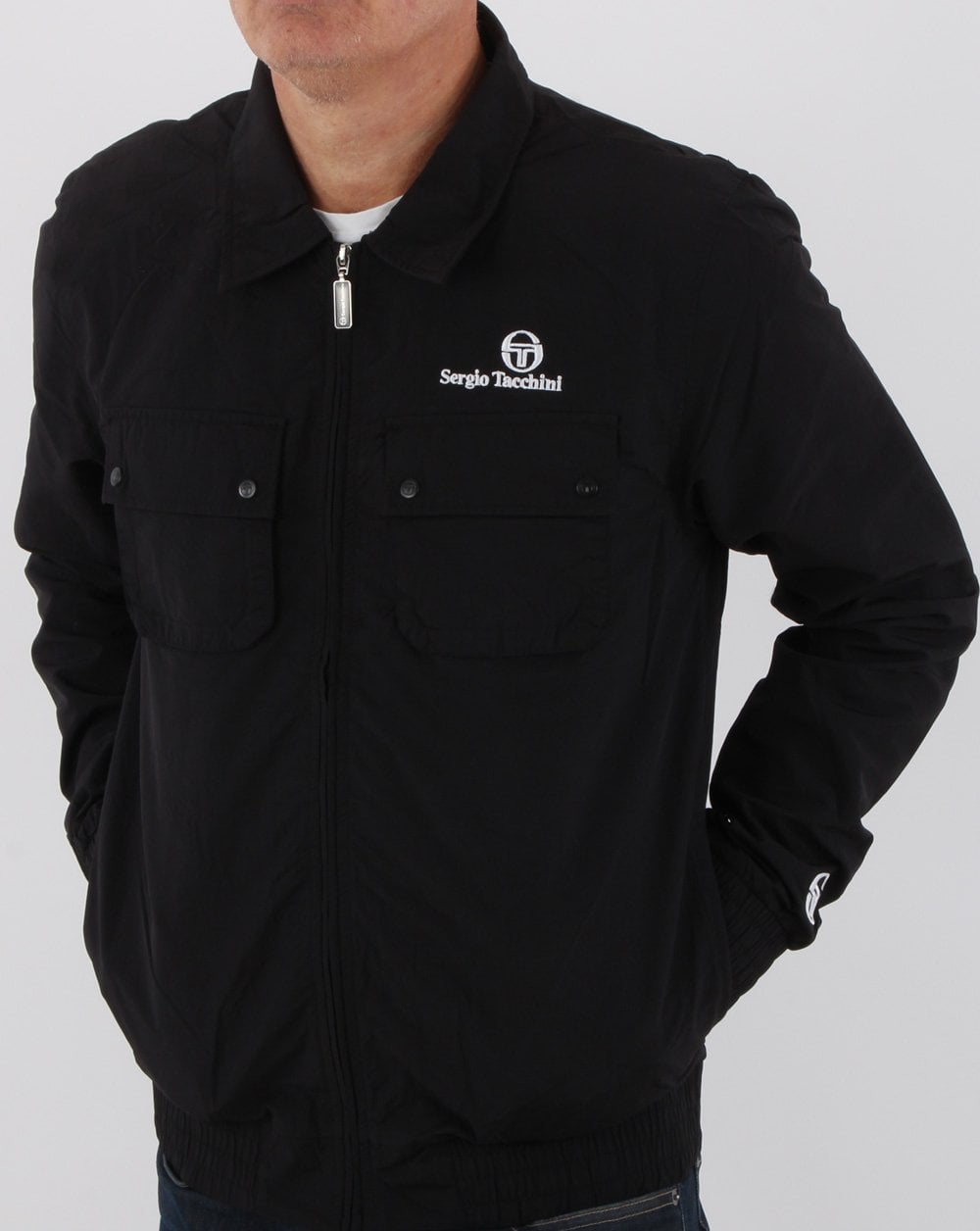 Sergio Tacchini New Devonte Overshirt Schwarz/Weiß