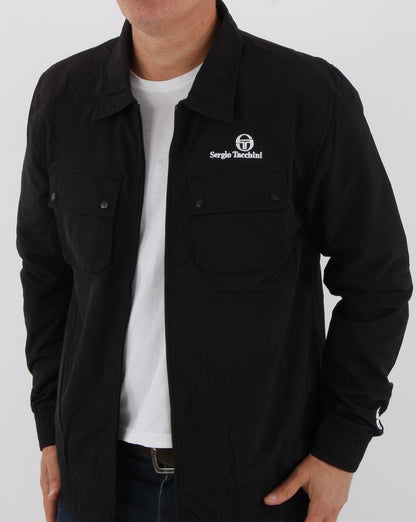 Sergio Tacchini New Devonte Overshirt Schwarz/Weiß