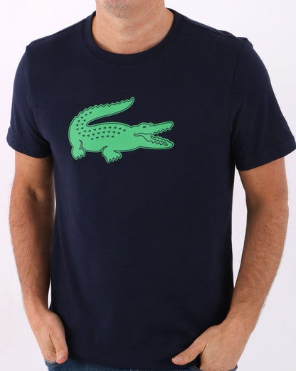Lacoste Sport Logo T-Shirt Marineblau/Grün