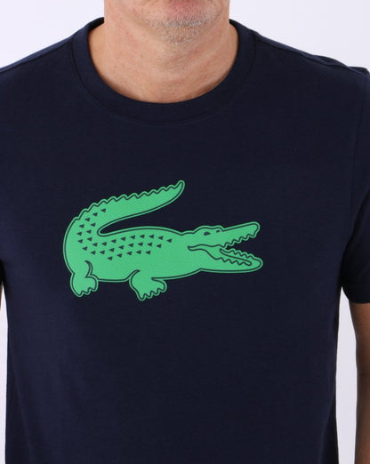 Lacoste Sport Logo T-Shirt Marineblau/Grün