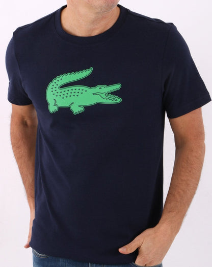 Lacoste Sport Logo T-Shirt Marineblau/Grün