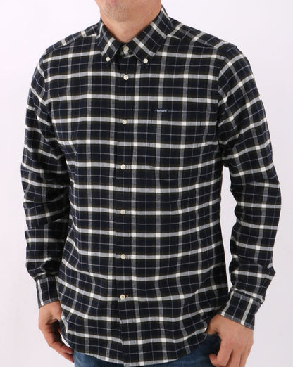 Barbour Fellfoot Karohemd Dunkelmarine