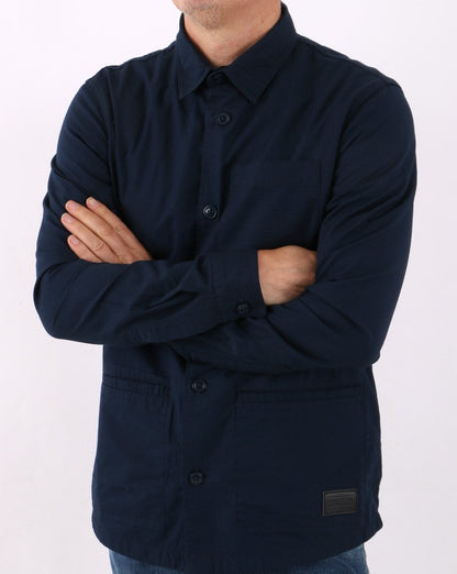 Barbour Murton Überhemd Marineblau