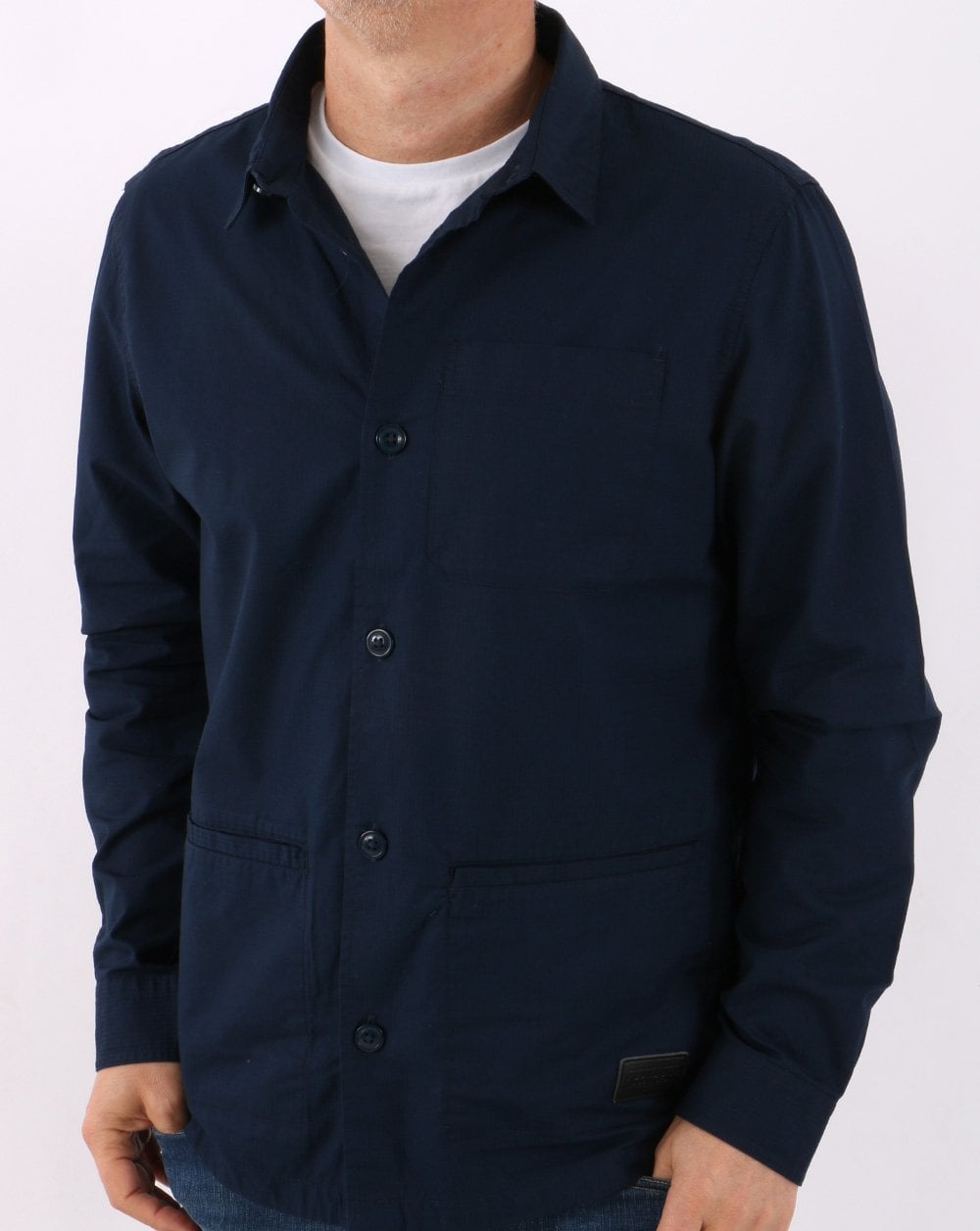Barbour Murton Überhemd Marineblau