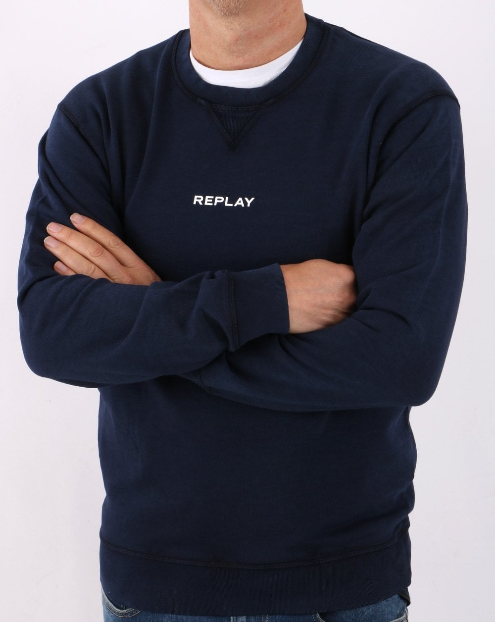 Replay Sweatshirt Marineblau