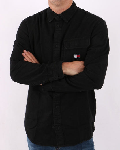 Tommy Jeans True Black Jeanshemd Schwarz