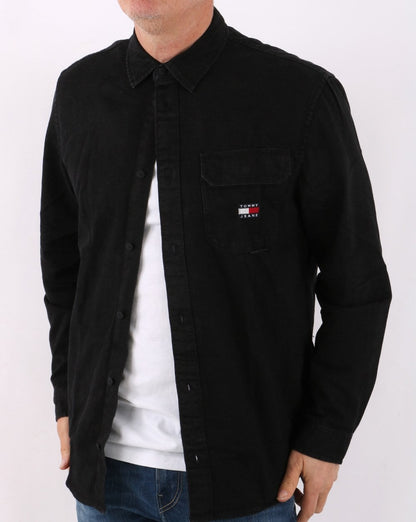 Tommy Jeans True Black Jeanshemd Schwarz