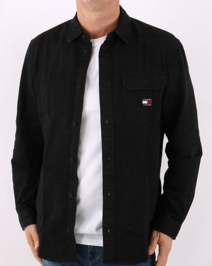 Tommy Jeans True Black Jeanshemd Schwarz