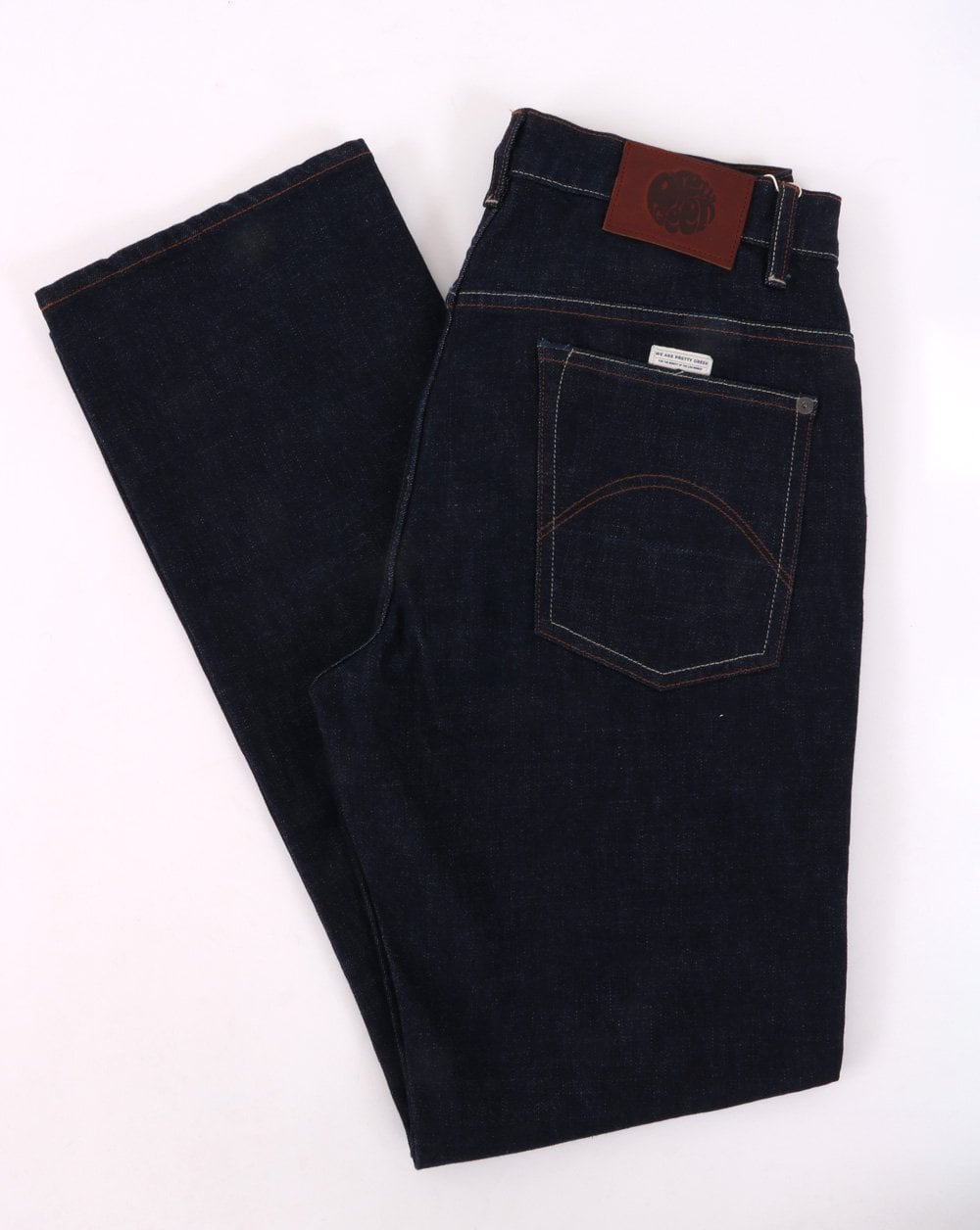 Pretty Green – Straight Fit Jeans in dunkler Waschung