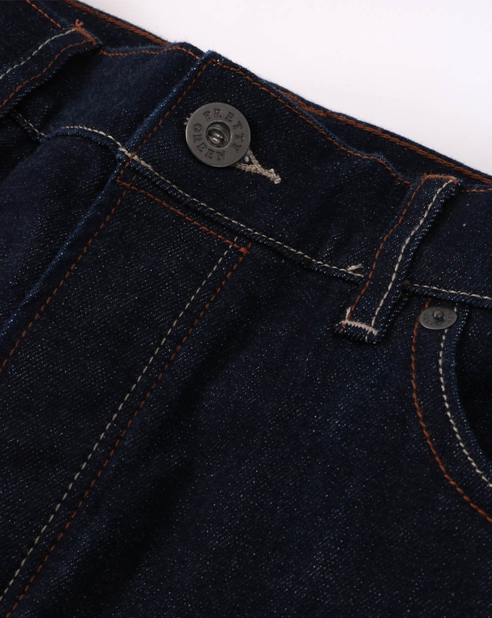 Pretty Green – Straight Fit Jeans in dunkler Waschung