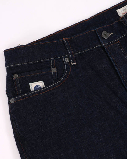 Pretty Green – Straight Fit Jeans in dunkler Waschung