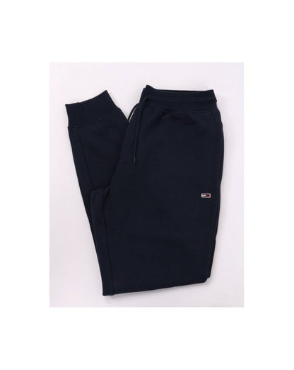 Tommy Jeans – Schmale Fleece-Trainingshose in Twilight Navy