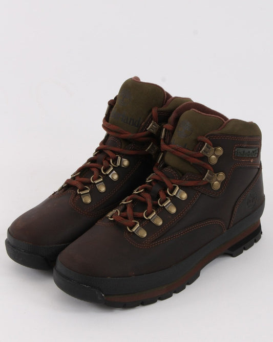 Timberland Timberland Euro Leder Wanderstiefel Mittelbraun