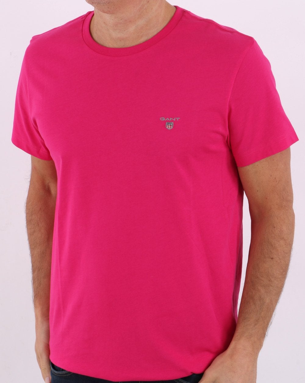 Gant Solid T-Shirt Pfauenrosa