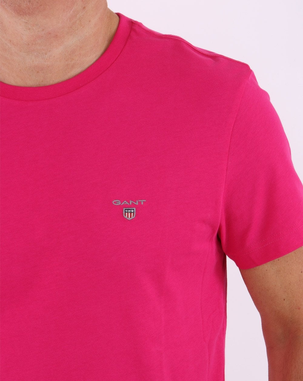 Gant Solid T-Shirt Pfauenrosa
