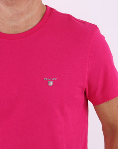 Gant Solid T-Shirt Pfauenrosa