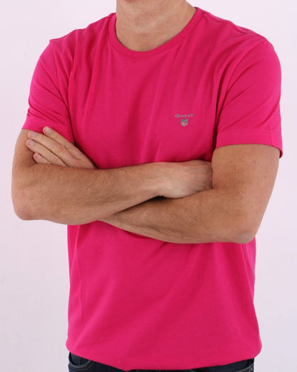 Gant Solid T-Shirt Pfauenrosa