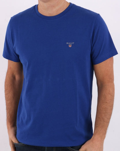 Gant Solid T-Shirt College Blau