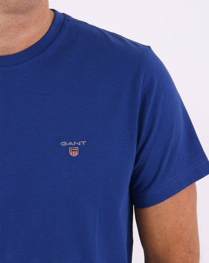Gant Solid T-Shirt College Blau