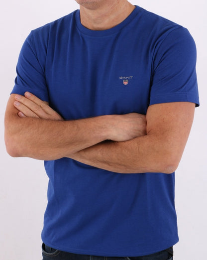 Gant Solid T-Shirt College Blau