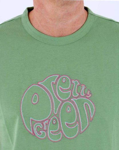Pretty Green Sinac Logo T-Shirt Grün