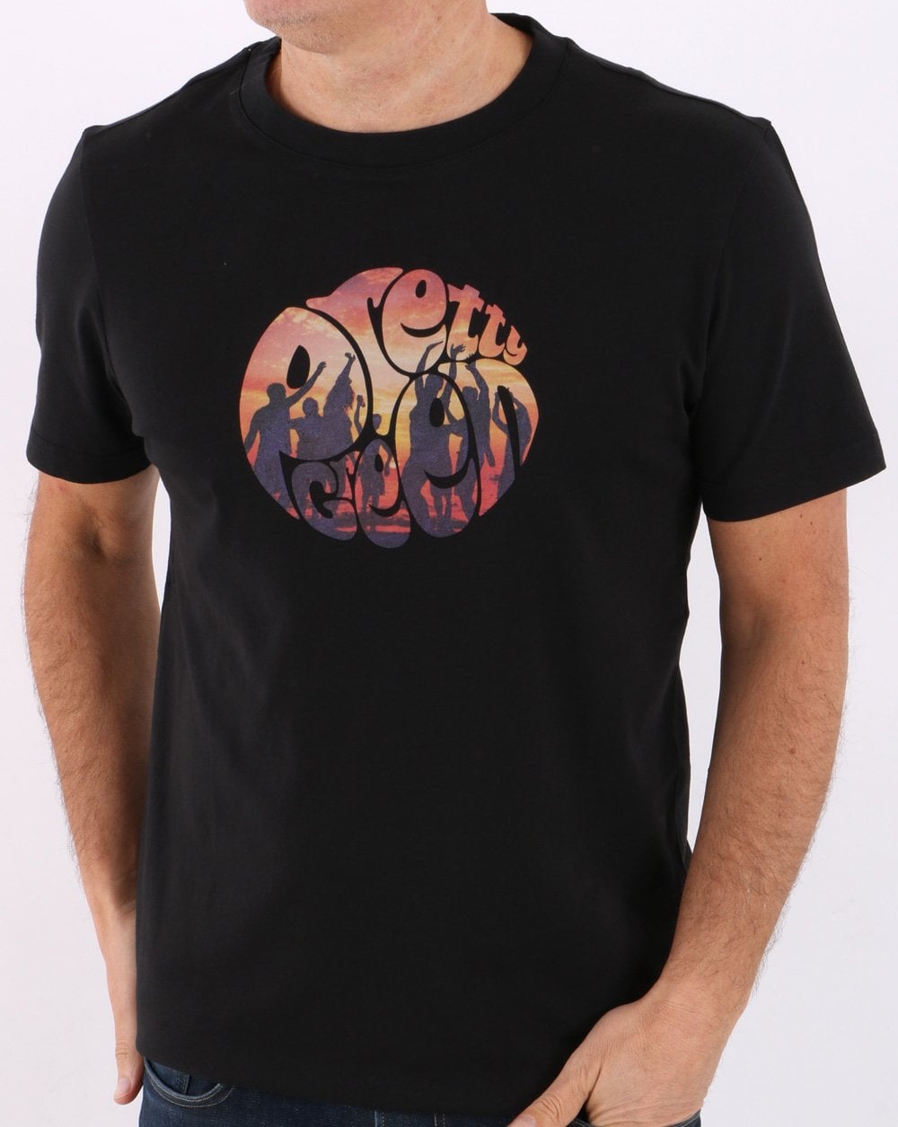Pretty Green Beach Party T-shirt Black