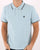 Pretty Green Tipped Polo Shirt Light Blue