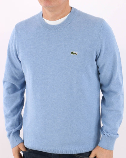 Lacoste Rundhalspullover Wolkenblau