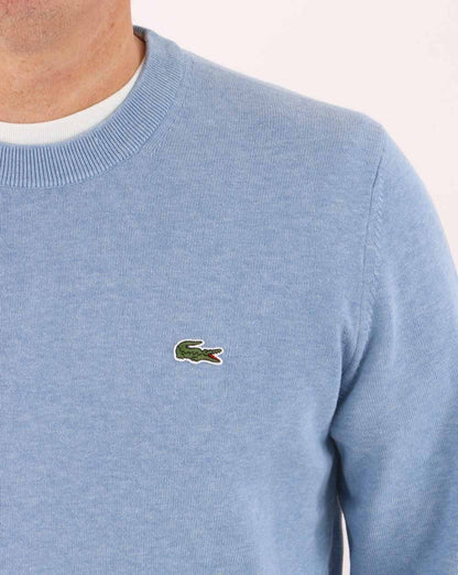 Lacoste Rundhalspullover Wolkenblau