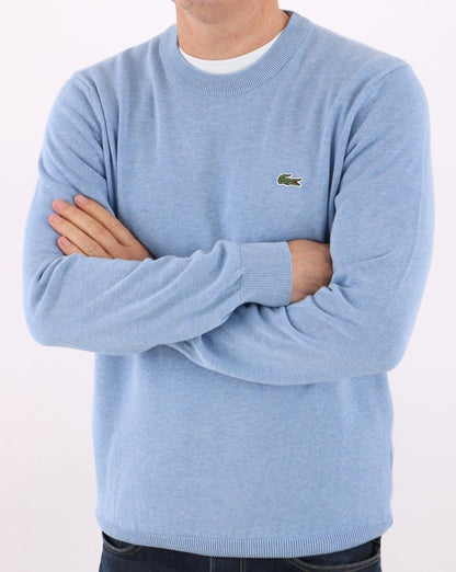 Lacoste Rundhalspullover Wolkenblau