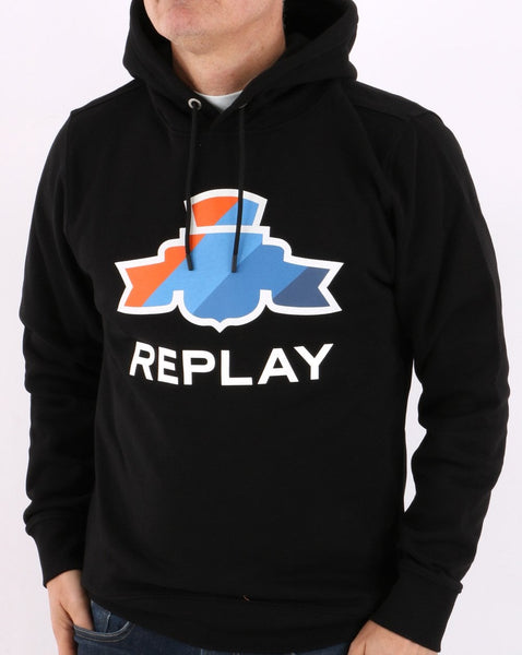 Replay Archive Hoodie Black