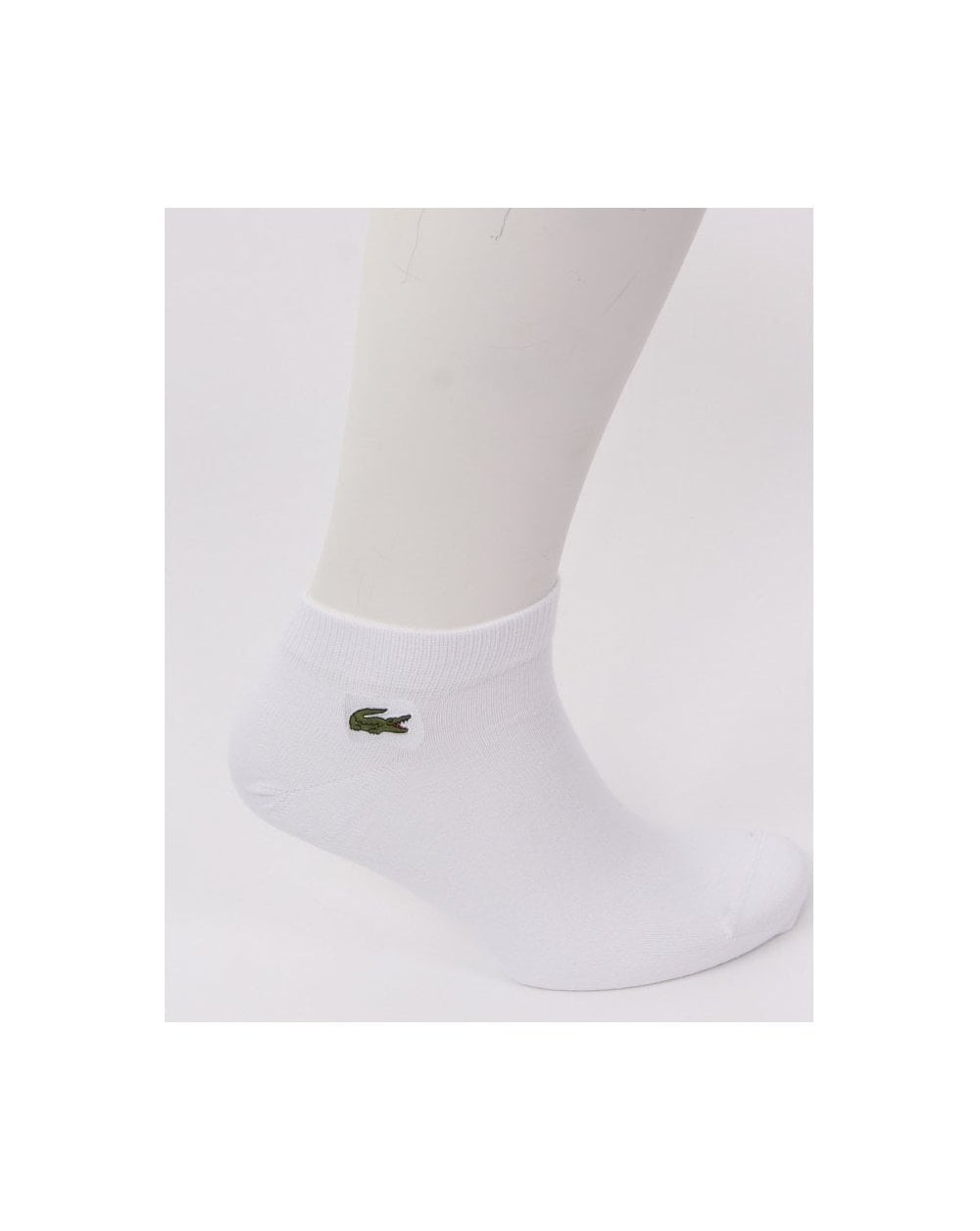 Lacoste Sport – Niedrig geschnittene Socken im Dreierpack, Weiß