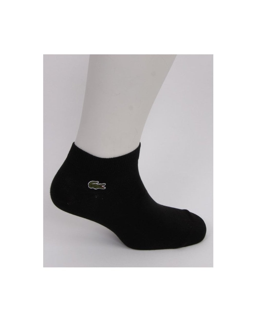 Lacoste Sport – Niedrig geschnittene Socken im Dreierpack in Schwarz