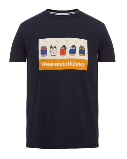 Weekend Offender Trainerspotting T-Shirt Marineblau