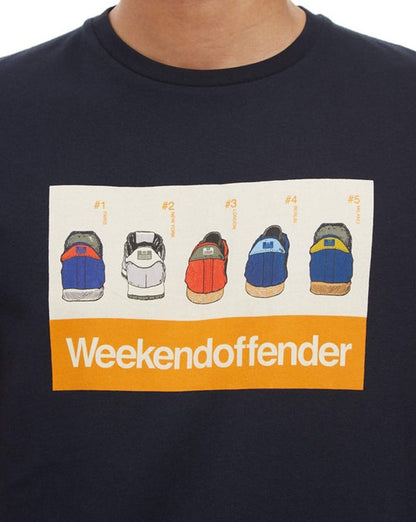 Weekend Offender Trainerspotting T-Shirt Marineblau