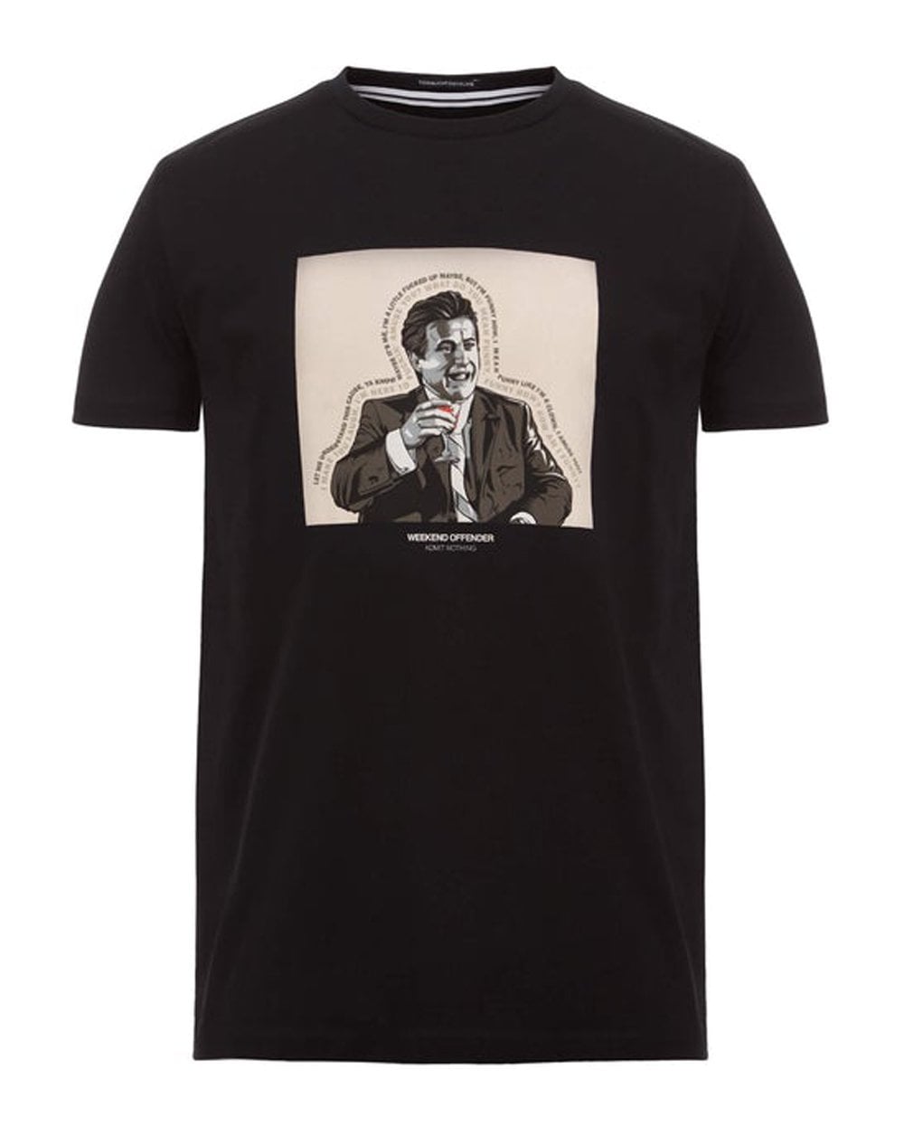 Weekend Offender Tommy T-Shirt Schwarz