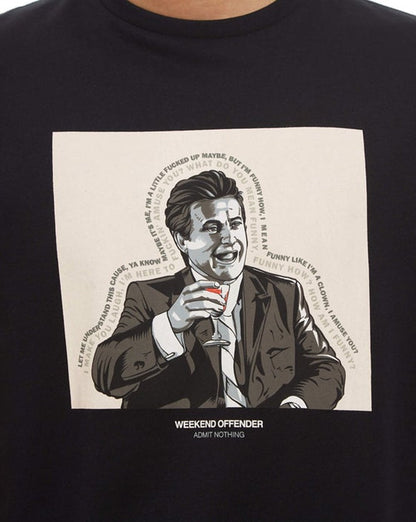 Weekend Offender Tommy T-Shirt Schwarz