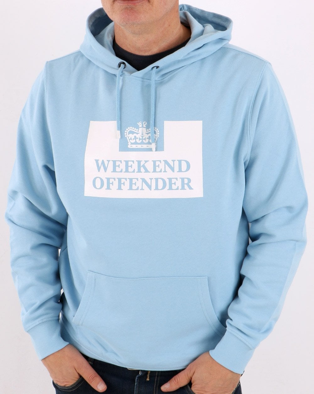 Weekend Offender HM Service Hoody Himmelblau