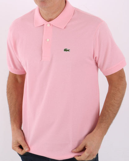 Lacoste – Klassisches Poloshirt in Rosa