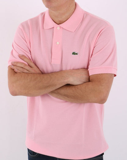 Lacoste – Klassisches Poloshirt in Rosa