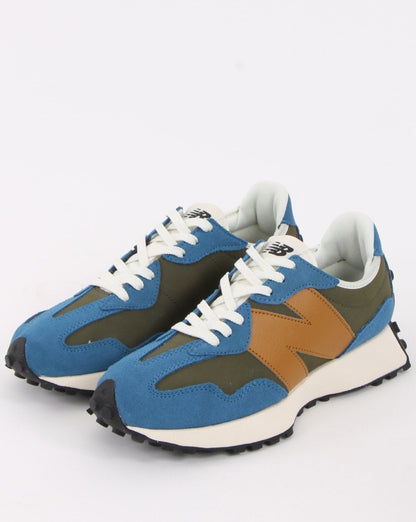 New Balance 327 Trainer Blau/Khaki/Hellbraun