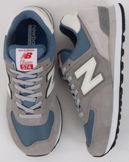 New Balance 574 Trainer Grau/Blau