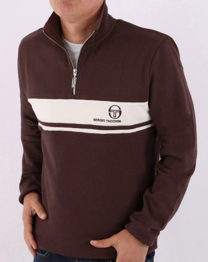 Sergio Tacchini Masters 1/4 Zip Top Braun