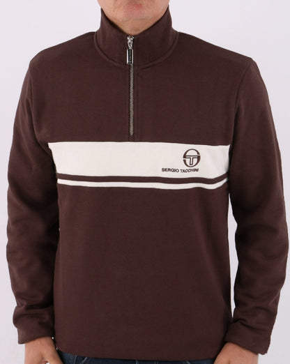 Sergio Tacchini Masters 1/4 Zip Top Braun