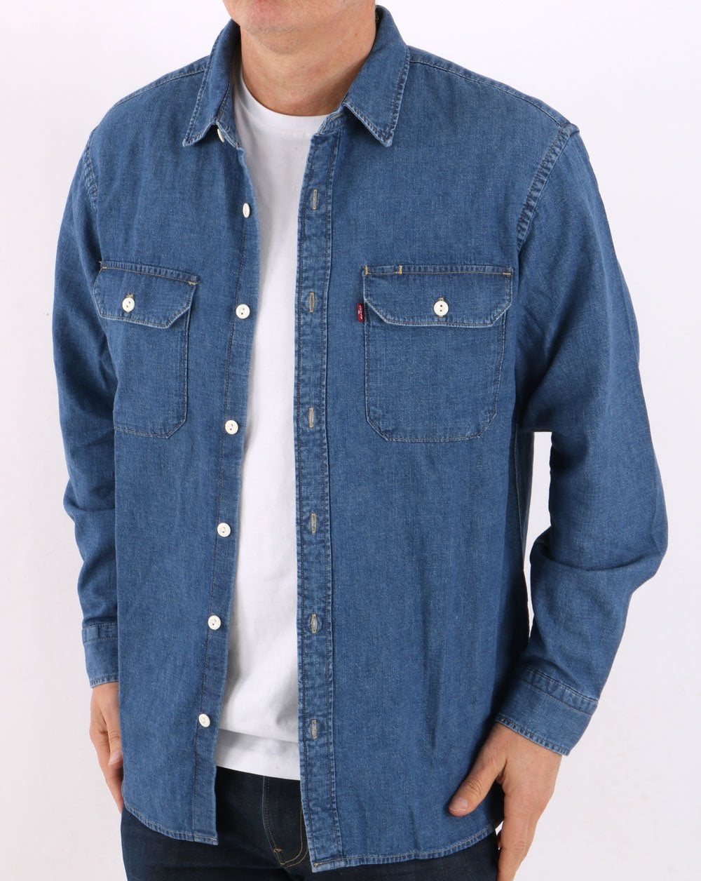 Levi's Denim Worker Shirt Dark Blue