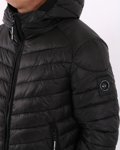 Marshall Artist Leichte Paninaro Bubble Jacke Schwarz