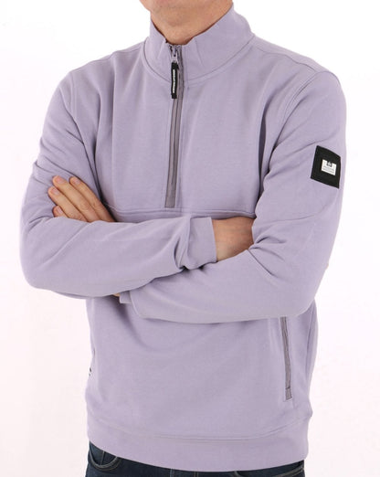 Weekend Offender 1/4 Zip Sweat lila