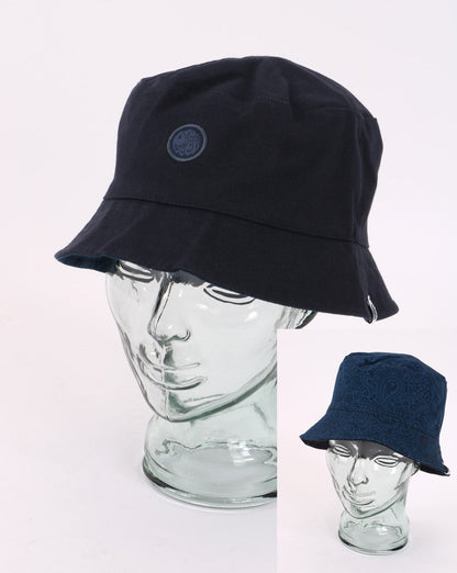 Pretty Green – Fischerhut mit Paisley-Muster, Marineblau